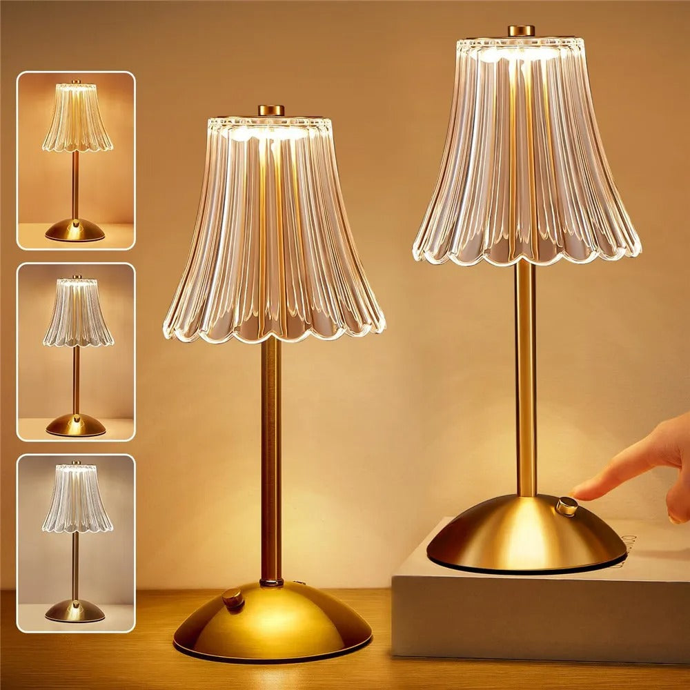Floroux – Lampe de bureau élégante rechargeable et dimmable pour une ambiance conviviale