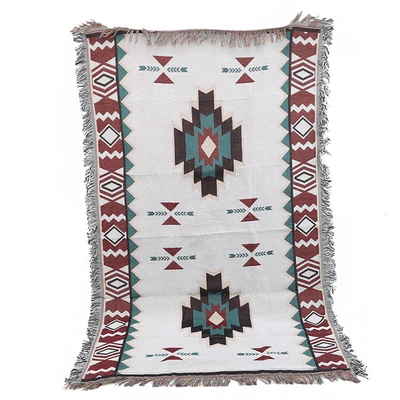 Floroux Cover with tribal style | Bohemian design | For indoor and outdoor use | Soft and versatile