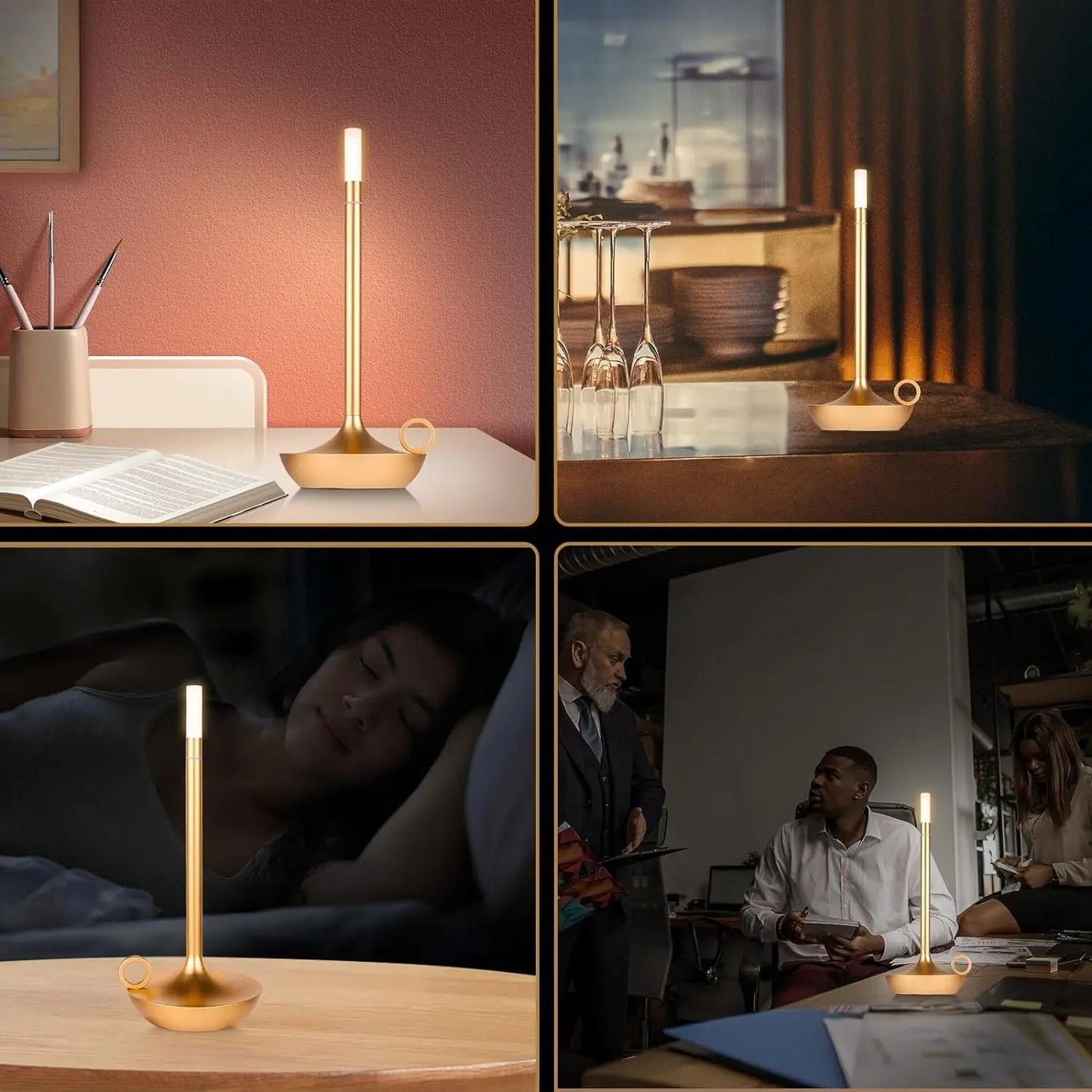 Floroux - Lampe de table LED rechargeable à contrôle tactile pour des nuits agréables