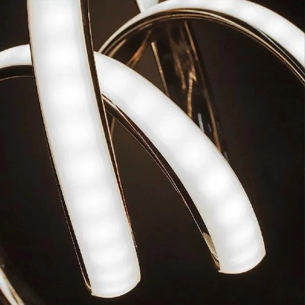Floroux – Lampe de table LED élégante et mince avec une courbure élégante pour une décoration intérieure moderne