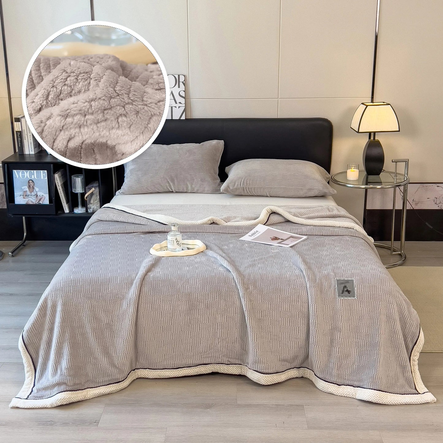 CoralFleece Luxe Couverture – Doux et Chaud pour votre Salon