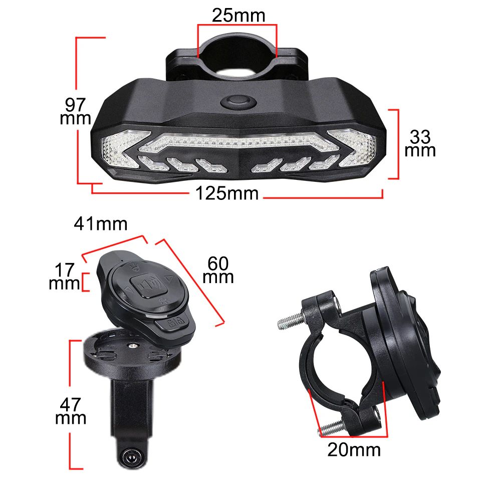 BikeSafe PRO | Alarme de vélo sans fil & feu arrière 2 en 1