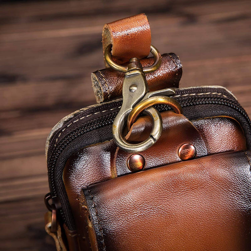 Floroux - Sac banane en cuir premium pour homme