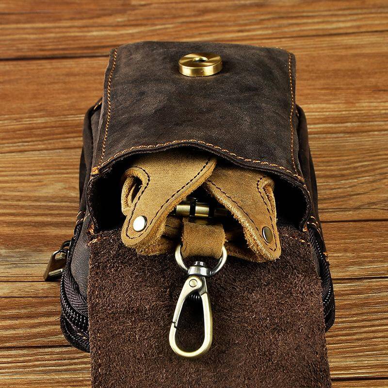Floroux - Sac banane en cuir premium pour homme