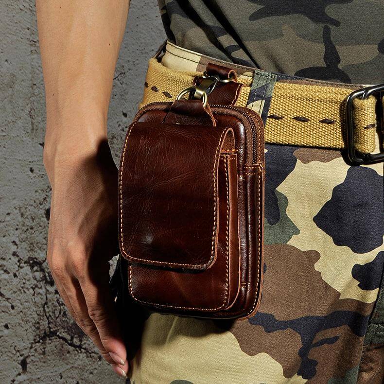 Floroux - Sac banane en cuir premium pour homme