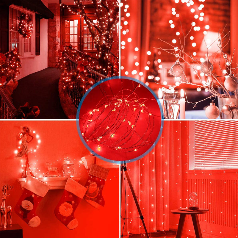 Floroux Mini guirlandes lumineuses | Lumières LED solaires | Décoration extérieure pour jardin et balcon