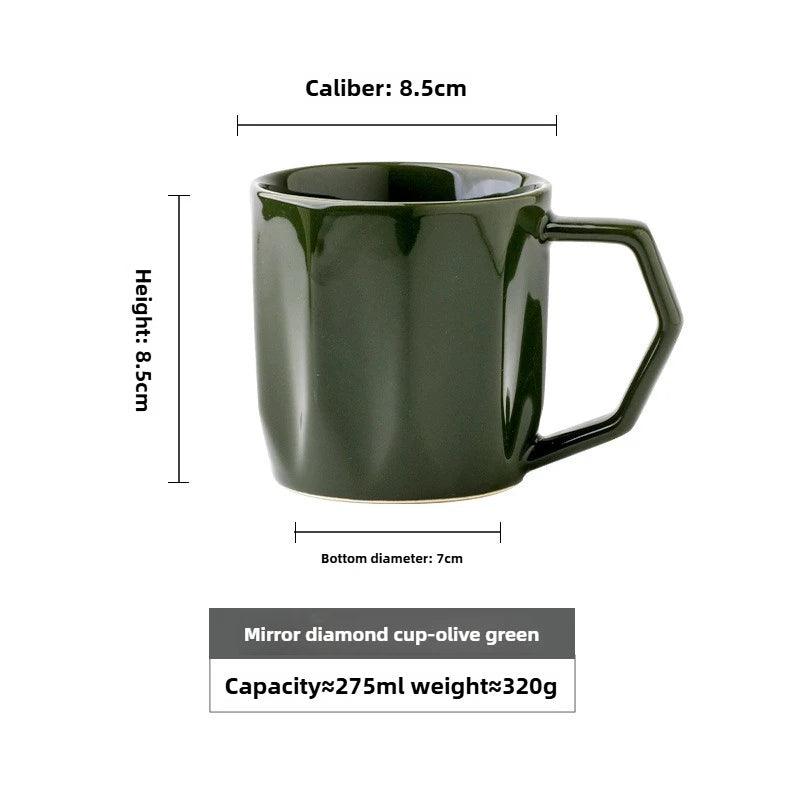 Minimale Retro Tasse avec poignées résistantes à la chaleur │ Design moderne et simple en céramique ustensiles de cuisine
