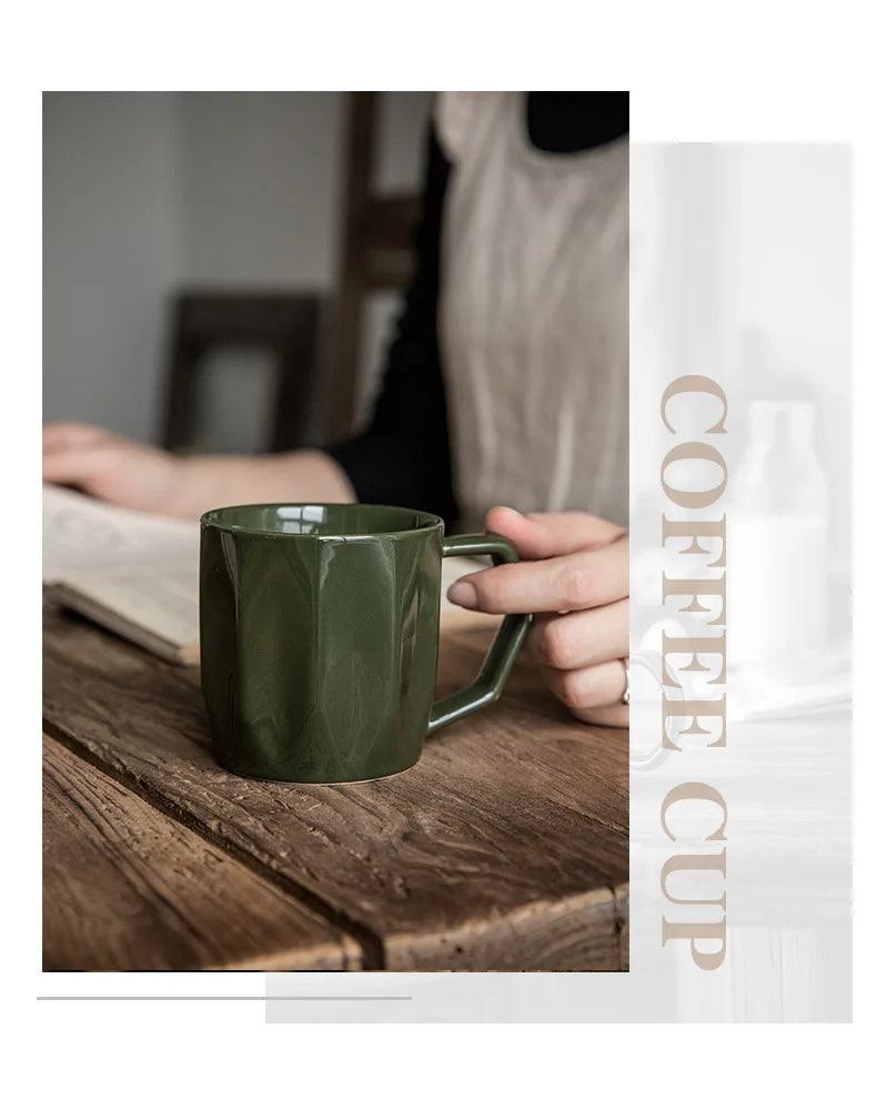 Minimale Retro Tasse avec poignées résistantes à la chaleur │ Design moderne et simple en céramique ustensiles de cuisine