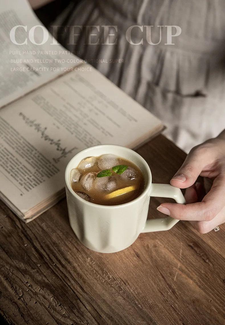 Minimale Retro Tasse avec poignées résistantes à la chaleur │ Design moderne et simple en céramique ustensiles de cuisine