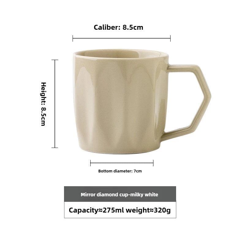Minimale Retro Tasse avec poignées résistantes à la chaleur │ Design moderne et simple en céramique ustensiles de cuisine