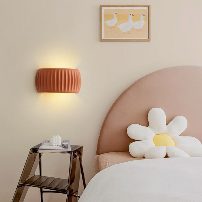 Floroux Art Deco résine cannelée applique