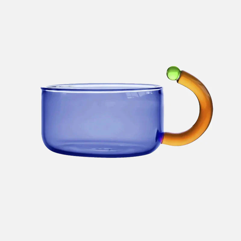 Théière et tasse en verre « Color Bloom »