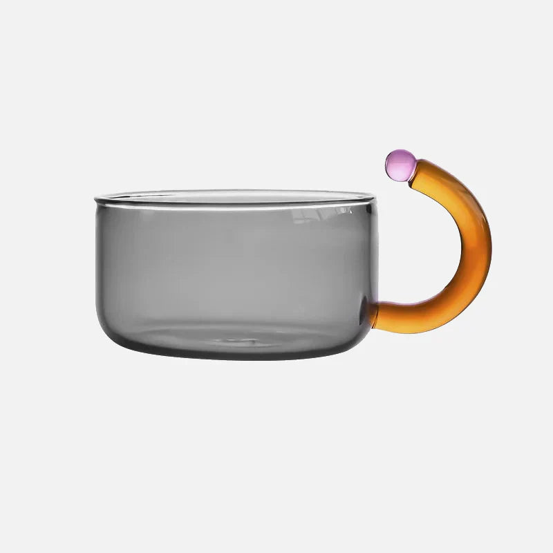 Théière et tasse en verre « Color Bloom »