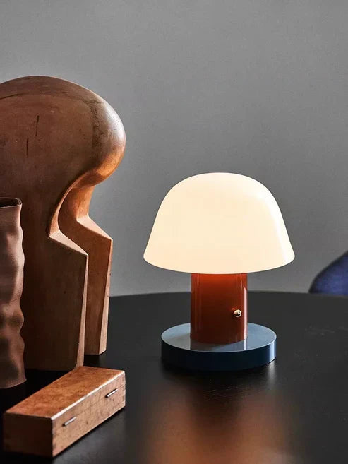 Floroux - Lampe de table style champignon pour une ambiance confortable inspirée de la nature