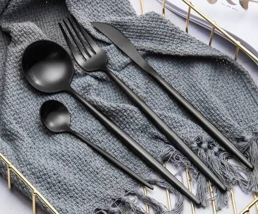 Ensemble de Couverts en Acier Inoxydable de Luxe : Dîner Élégant pour Toute Occasion