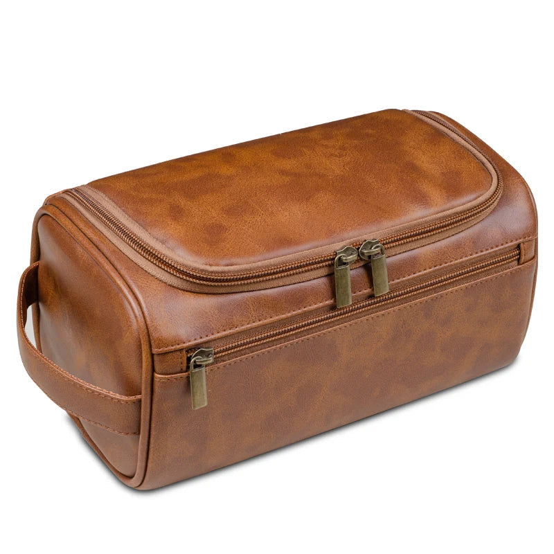 Floroux - Sac de toilette en cuir premium pour les voyageurs