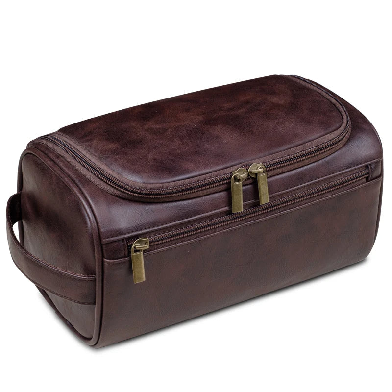 Floroux - Sac de toilette en cuir premium pour les voyageurs