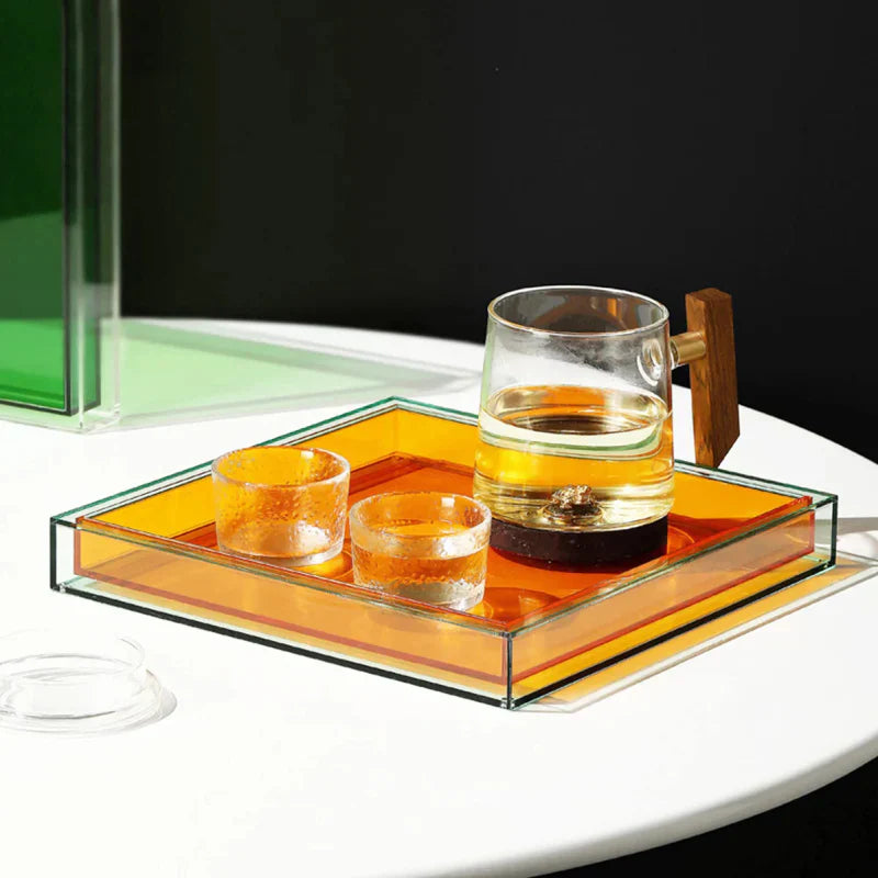 Plateau de service en acrylique "Couleur Pop"