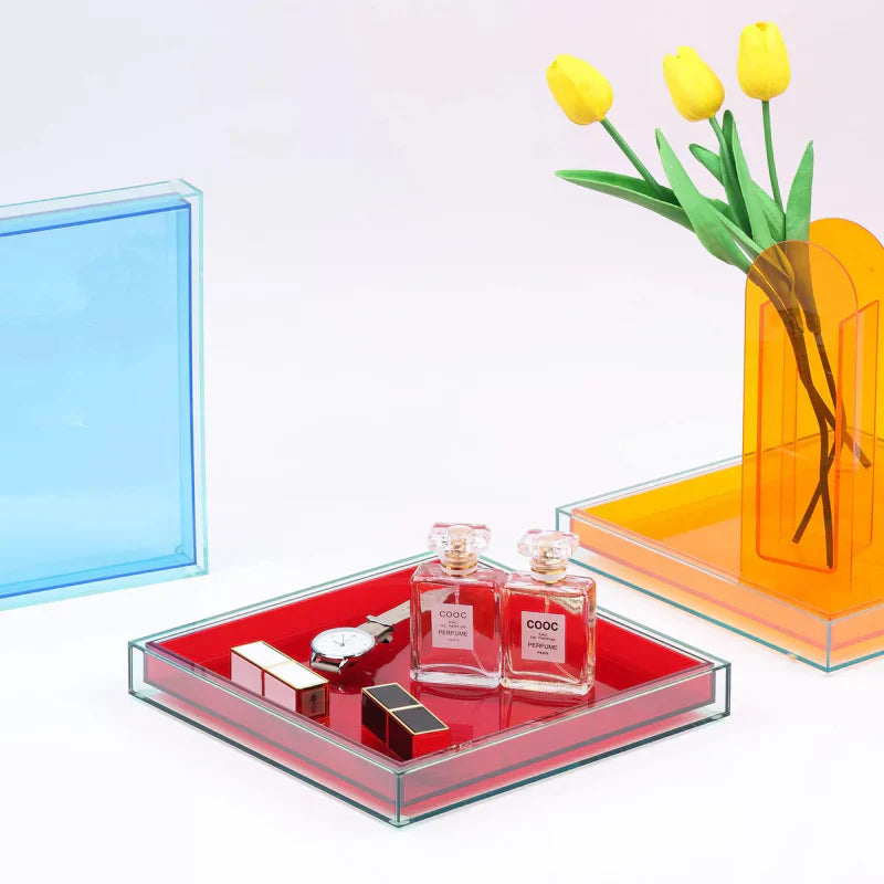 Plateau de service en acrylique "Couleur Pop"