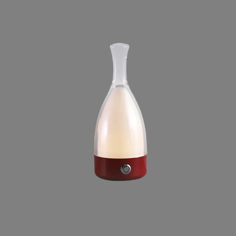Floroux Decorative Rechargeable Night Lamp | Wine Bottle Design | Ambient LED Lighting | Wireless