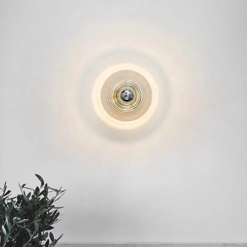 Floroux appliques murales en verre LED