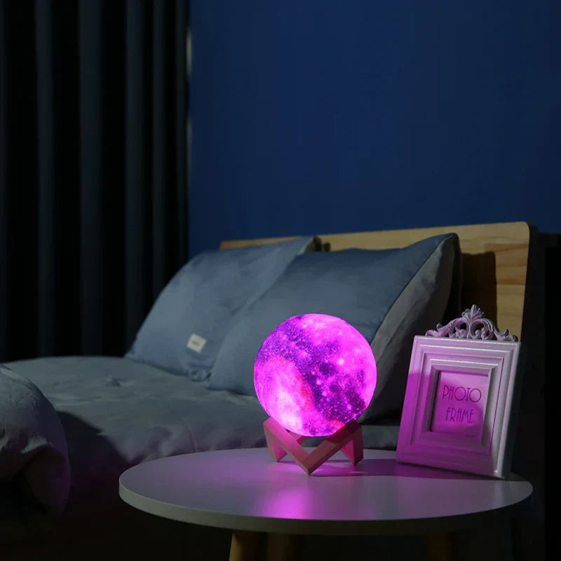 Floroux Dreamer - Magnifique lampe lunaire LED pour des nuits magiques