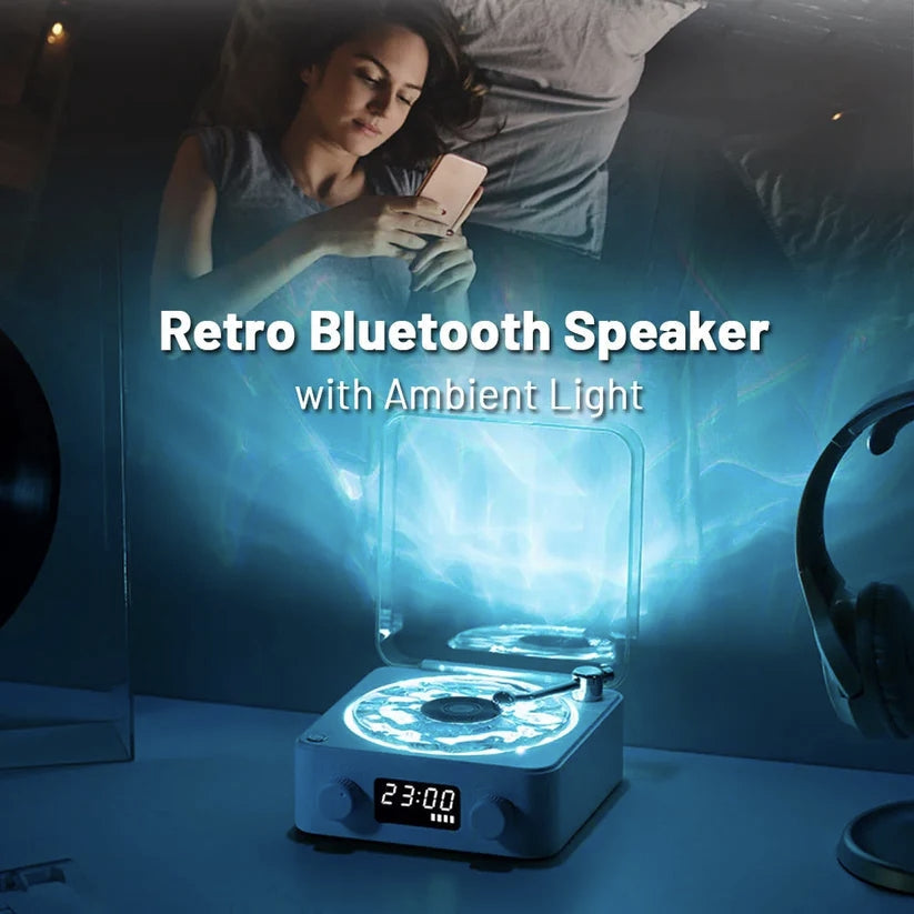 Waves Retro Lecteur de Vinyle Bluetooth