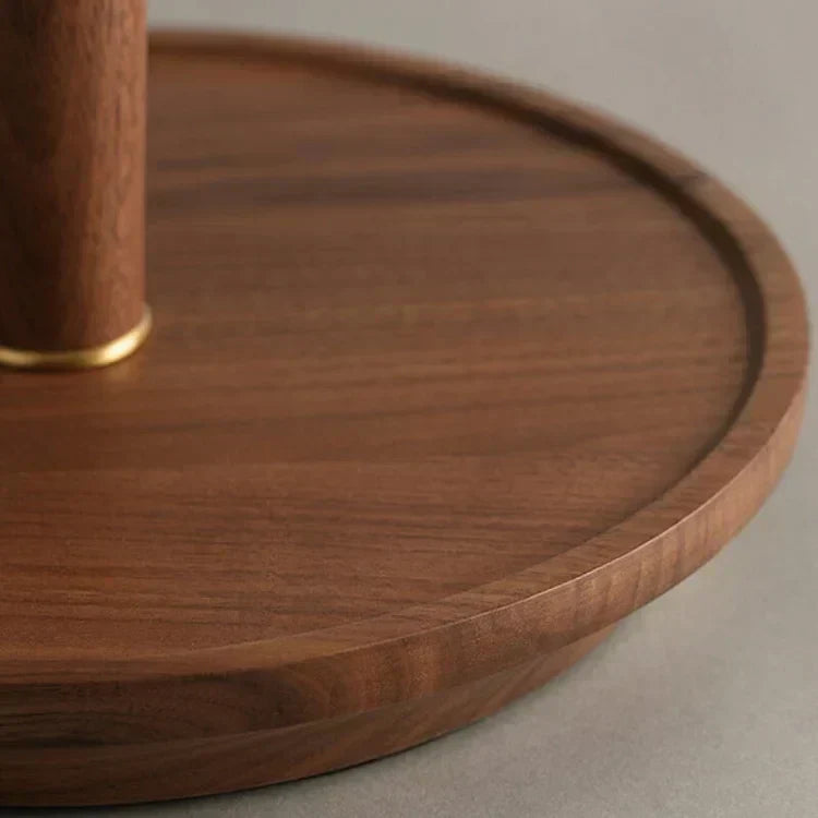 Floroux – Lampe de table en bois rétro avec charme vintage