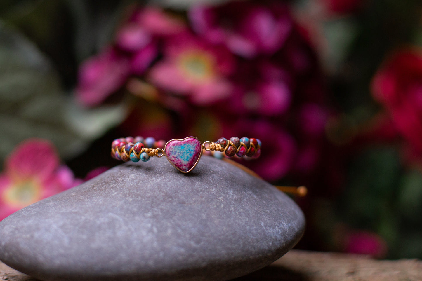 Amélie LoveStone Bracelet - Élégant Accessoire en Jaspis