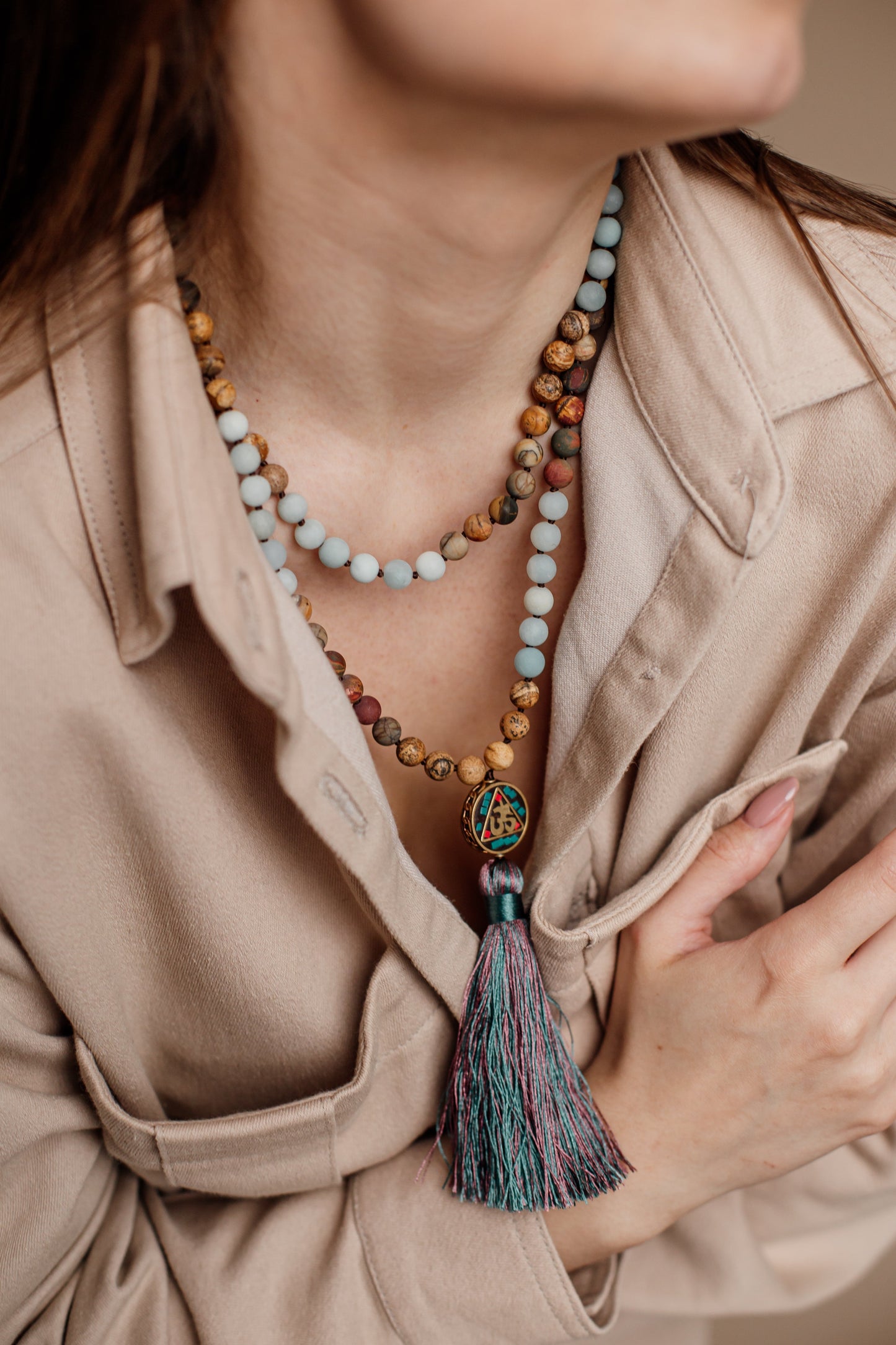 Anaya Mala Collier en Perles - Accessoire Spirituel
