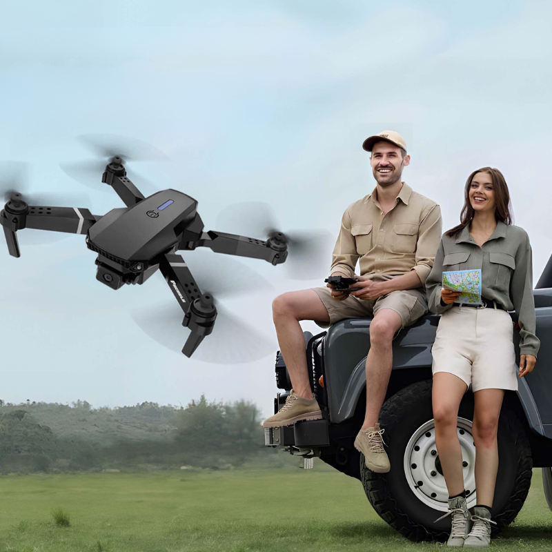 Drone avec double caméras | Facile à utiliser, idéal pour des prises de vue aériennes et vidéos impressionnantes !