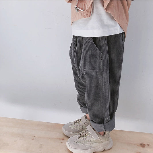 Pantalons en velours côtelé pour enfants