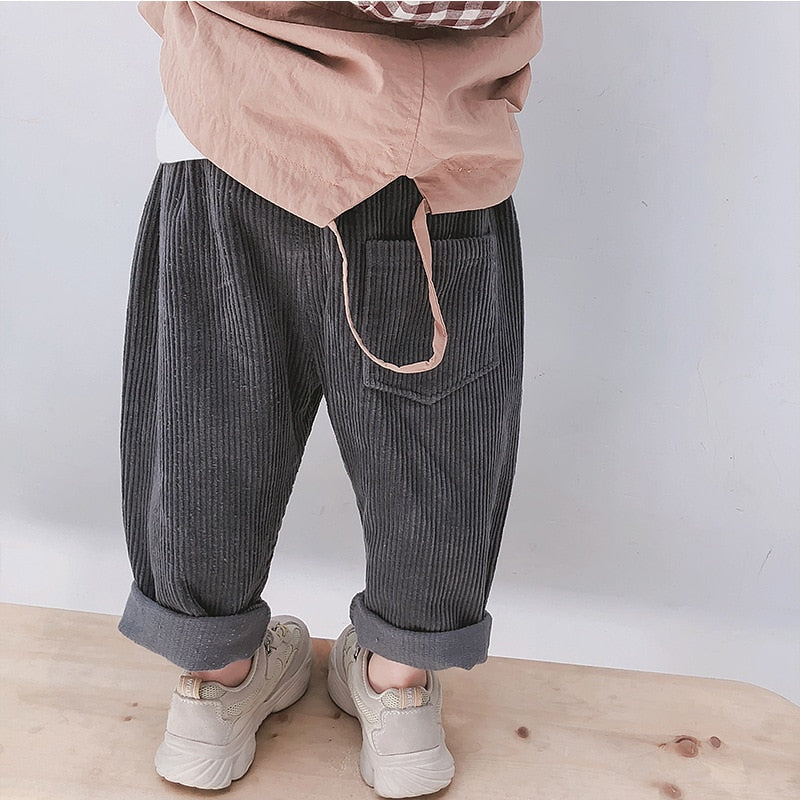 Pantalons en velours côtelé pour enfants