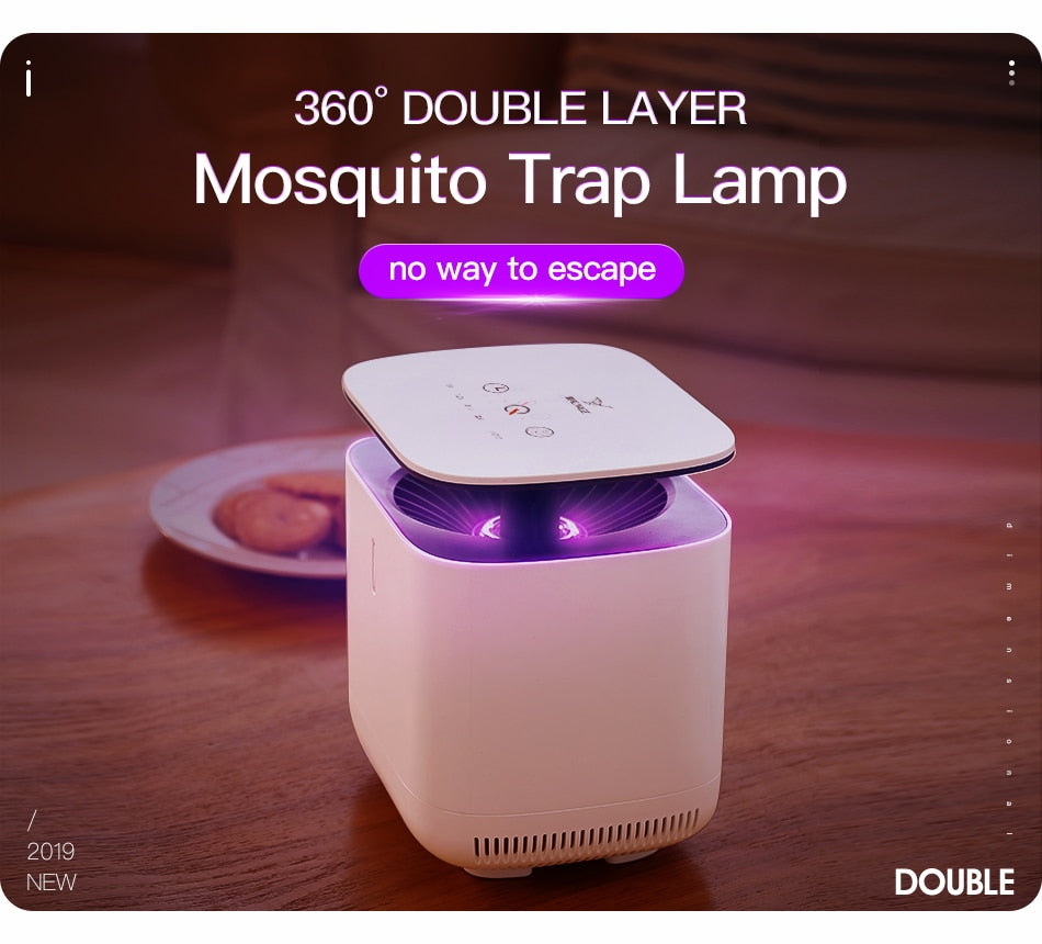 Lampadaire anti-moustiques Floroux LED | Efficace contre les insectes | Silencieux et sûr