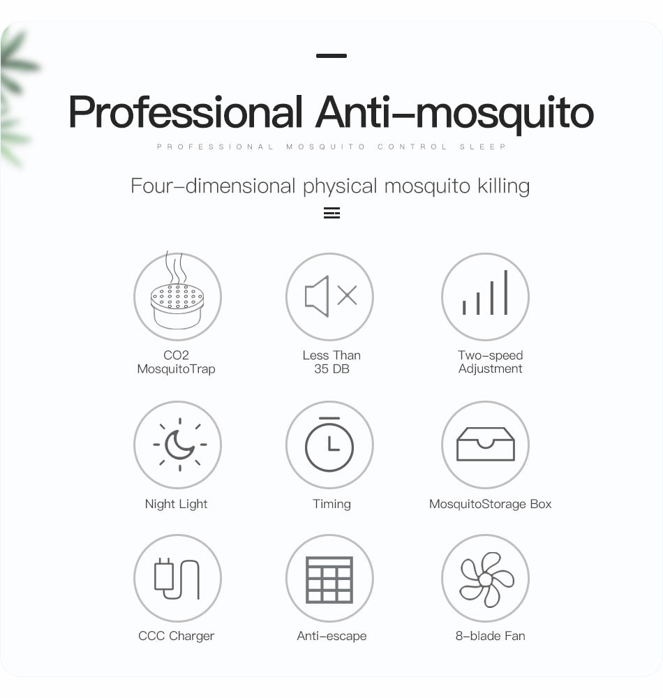 Lampadaire anti-moustiques Floroux LED | Efficace contre les insectes | Silencieux et sûr