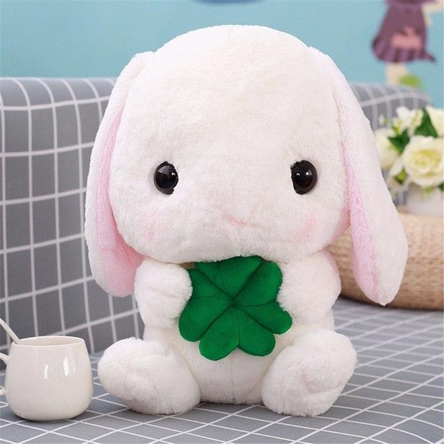 Floroux - Lapin câlin moelleux pour enfants et bébés