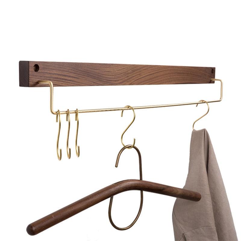 Floroux Wooden Towel Holder | Minimalist Design | Space Saving Towel Holder for Bathroom & Bedroom