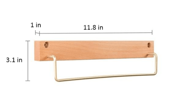 Floroux Wooden Towel Holder | Minimalist Design | Space Saving Towel Holder for Bathroom & Bedroom