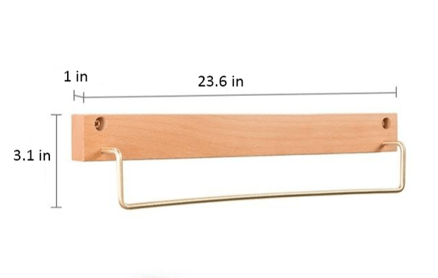 Floroux Wooden Towel Holder | Minimalist Design | Space Saving Towel Holder for Bathroom & Bedroom