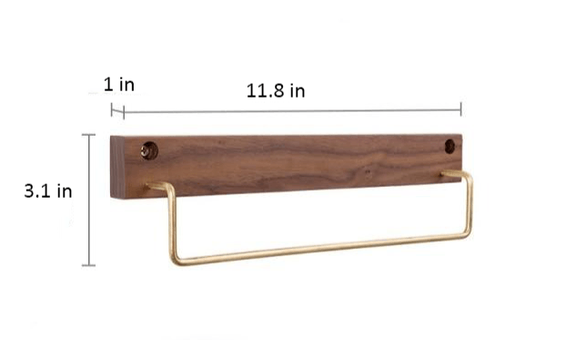 Floroux Wooden Towel Holder | Minimalist Design | Space Saving Towel Holder for Bathroom & Bedroom