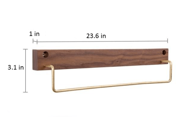 Floroux Wooden Towel Holder | Minimalist Design | Space Saving Towel Holder for Bathroom & Bedroom