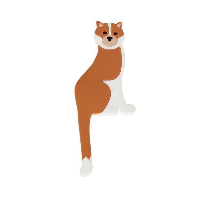 Floroux adhesive hooks in animal design | Versatile hooks for wall and refrigerator | Practical and decorative