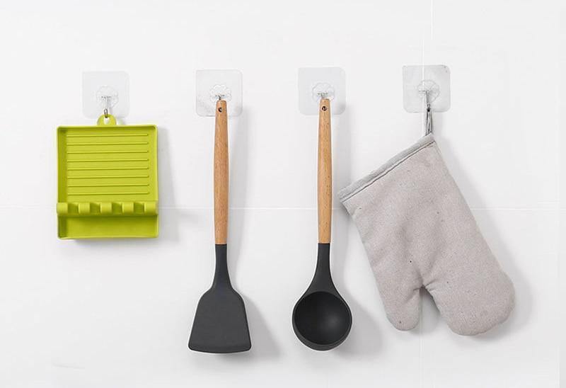 Floroux Support d'ustensiles de cuisine résistant à la chaleur et antidérapant | Organisateur pratique pour la cuisine