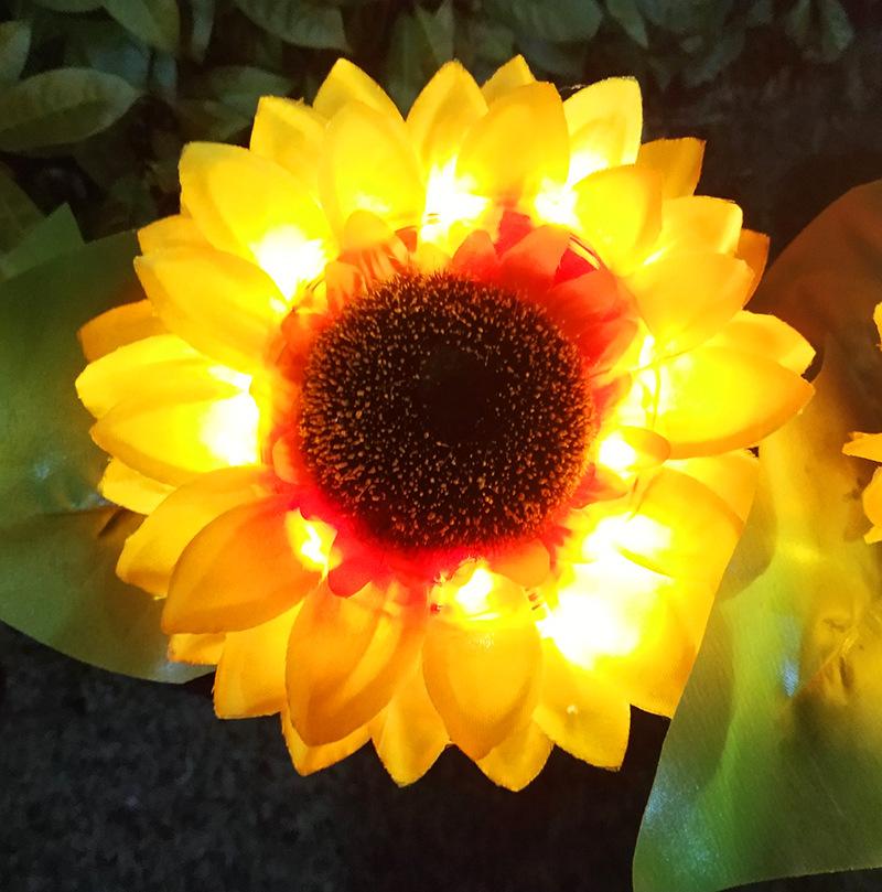 Floroux LED lampe de jardin tournesol | Alimenté par énergie solaire | Éclairage extérieur décoratif | Résistant aux intempéries pour jardin et terrasse