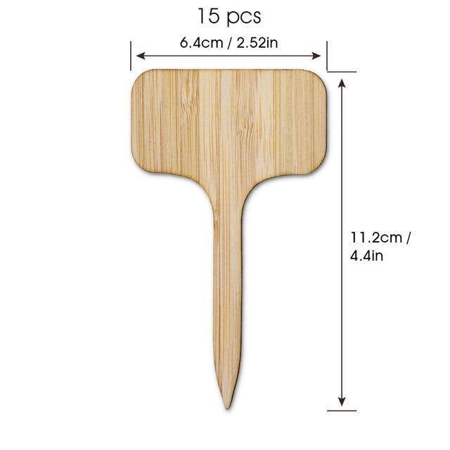 Floroux Wooden Plant Labels | Environmentally Friendly | Perfect for Garden & Balcony | Marker Labels for Plants