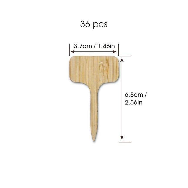 Floroux Wooden Plant Labels | Environmentally Friendly | Perfect for Garden & Balcony | Marker Labels for Plants