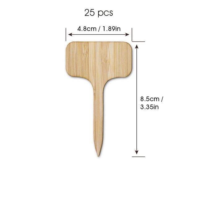 Floroux Wooden Plant Labels | Environmentally Friendly | Perfect for Garden & Balcony | Marker Labels for Plants