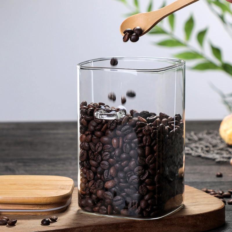 Floroux glass container with bamboo lid | Sustainable food storage | Available in 3 sizes