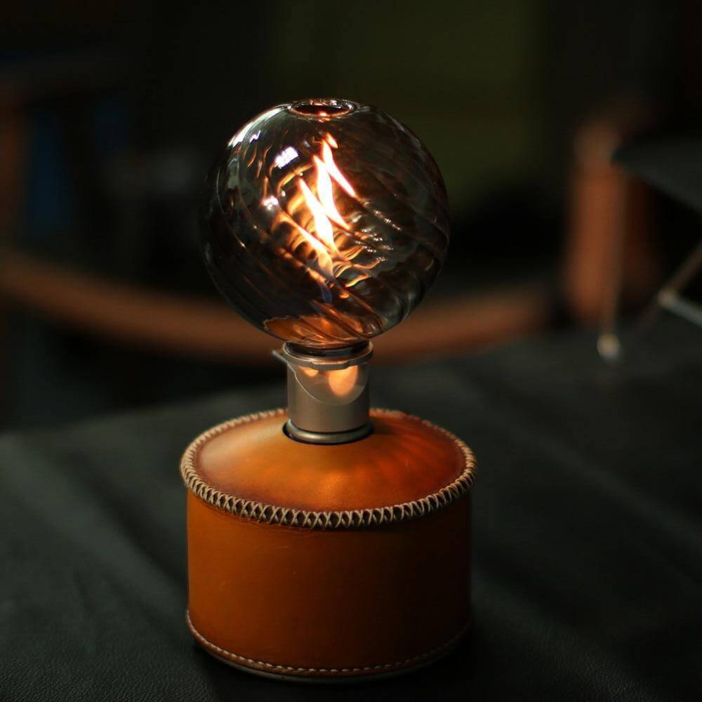 Floroux Lampe de camping en verre pour extérieur