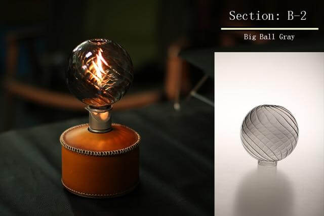 Floroux Lampe de camping en verre pour extérieur